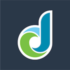 a blue and green logo with the letter d Dreambox Logo